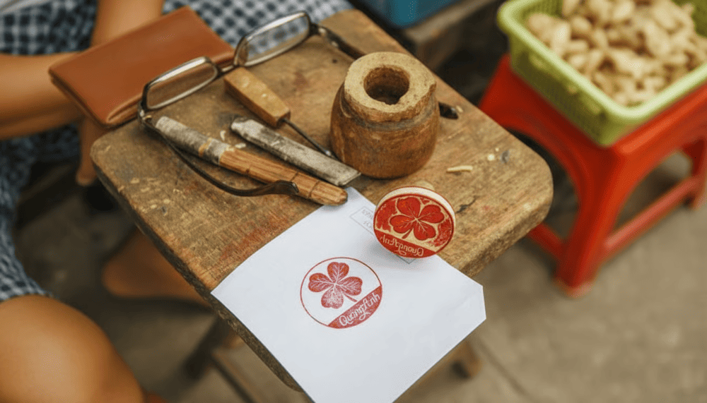 Trải nghiệm khắc dấu gỗ